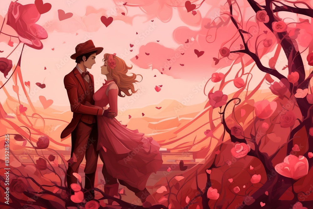 Fototapeta premium valentine background , generative ai