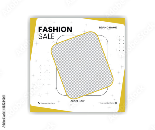 Eye-catching social media post design template.