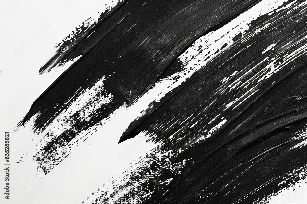 Abstract Black and White Ink Stroke Background. Abstract Black and White Ink Stroke Background.