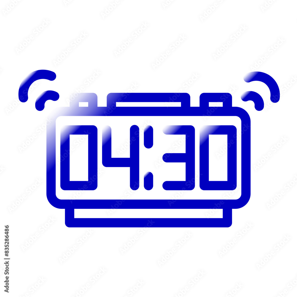 hotel alarm clock blue gradient color icon hotel alarm clock blue gradient color icon