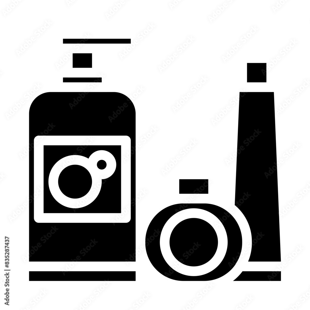 hotel toiletries solid icon style hotel toiletries solid icon style