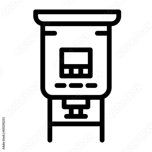 auto feeder machine line icon style