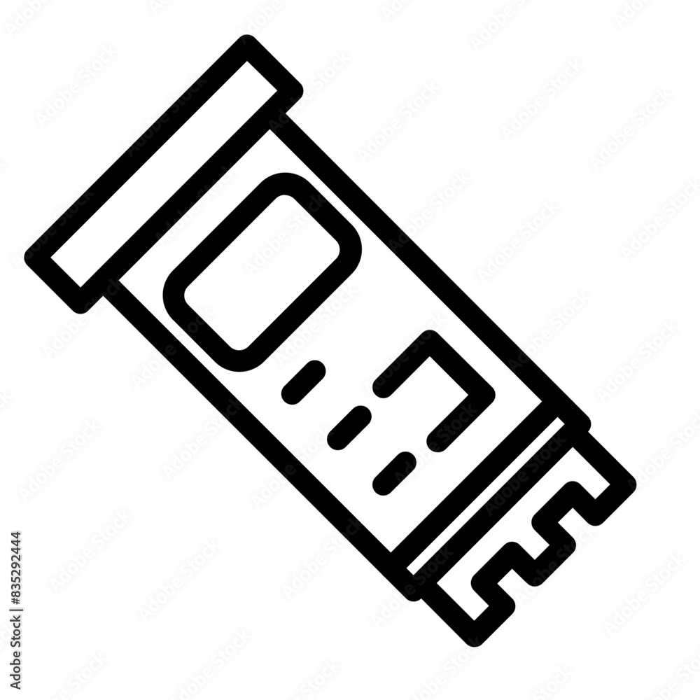 pH meter line icon style pH meter line icon style