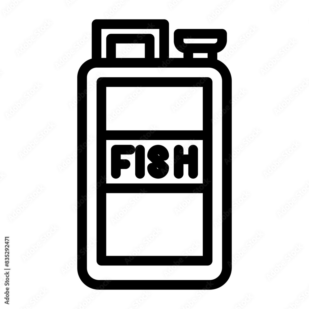 special fish medicine line icon style special fish medicine line icon style