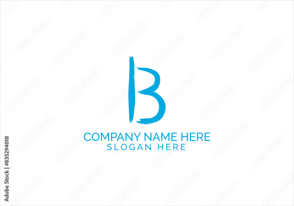 Fototapeta premium B Letter Company Logo Design