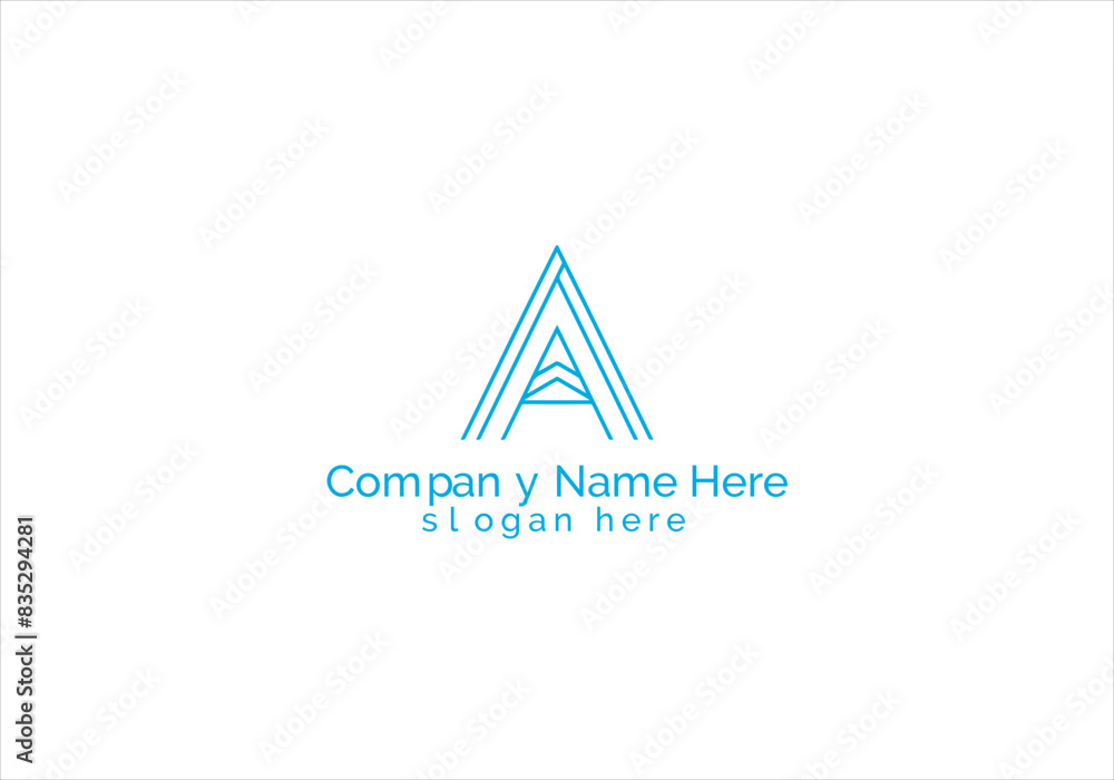 A Letter Minimalist Abstract Business Logo Design A Letter Minimalist Abstract Business Logo Design