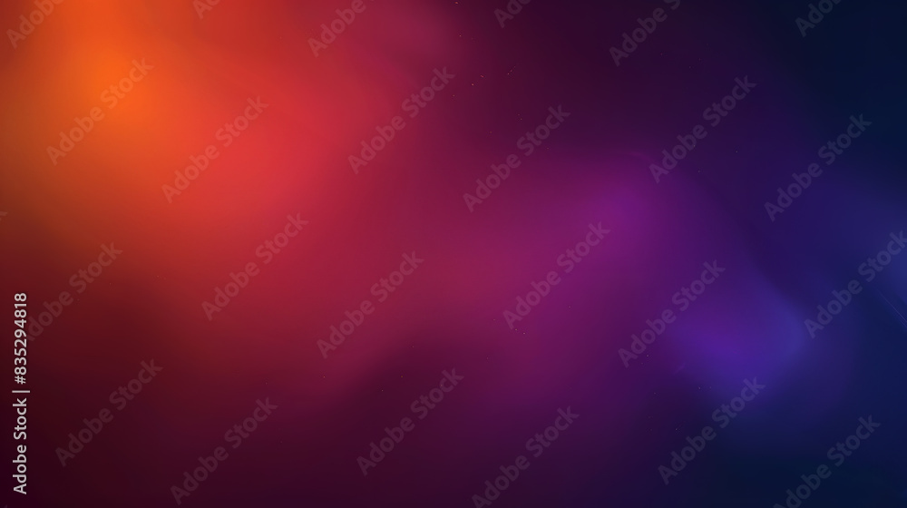 custom made wallpaper toronto digitalGrainy gradient background purple orange vibrant abstract glowing color wave black dark backdrop, noise texture banner poster header design