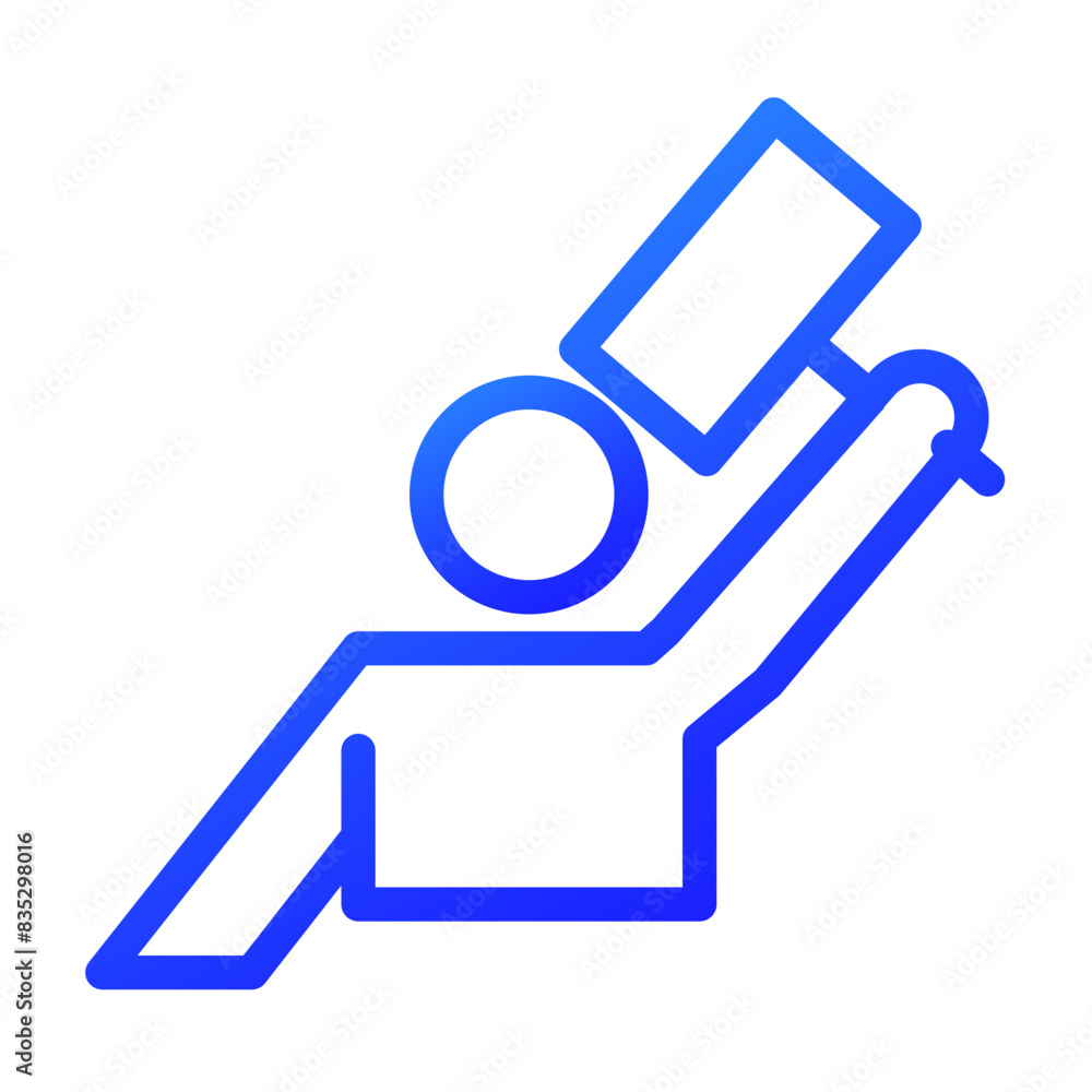 judge gradient icon style