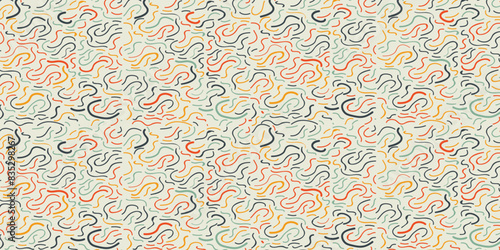 Raster color pattern, curved lines, colorful grunge background. Abstract dynamical rippled surface, illusion of movement, curvature, stone texture.