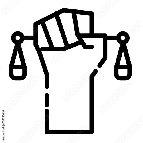  justice day cutline icon style