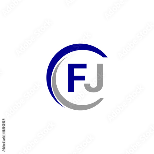 Free Download Alphabet letters Initials Monogram logo FJ, INITIAL Letter FJ logo design, template vector. - GFXLoad