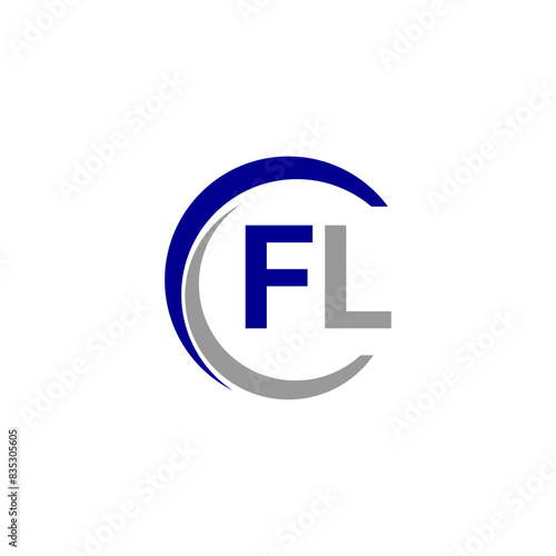 Free Download Alphabet letters Initials Monogram logo FL, INITIAL Letter FL logo design, template vector. - GFXLoad