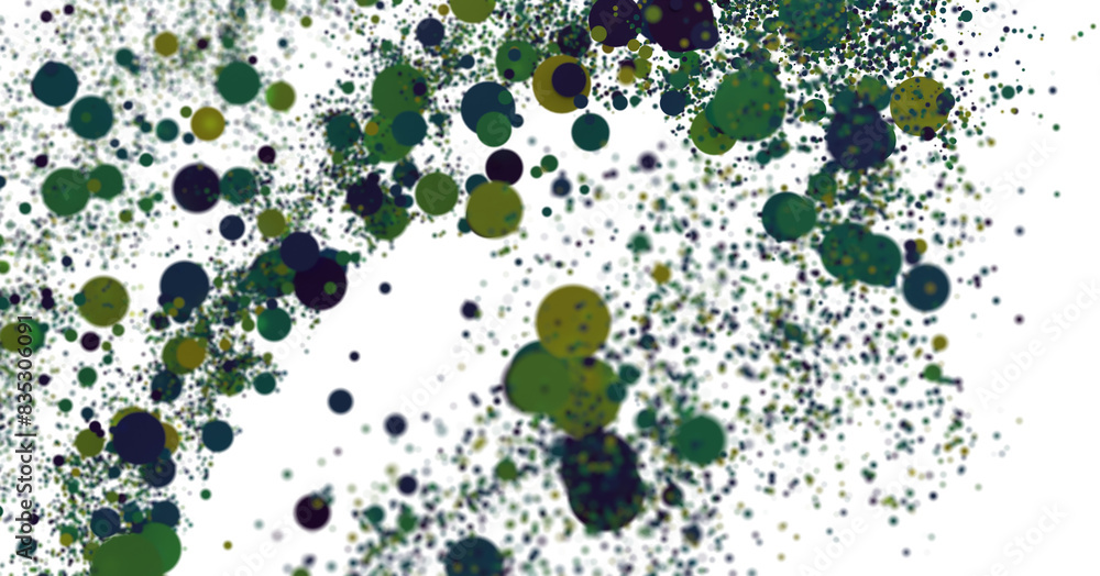 Multicolored confetti on white Multicolored confetti on white