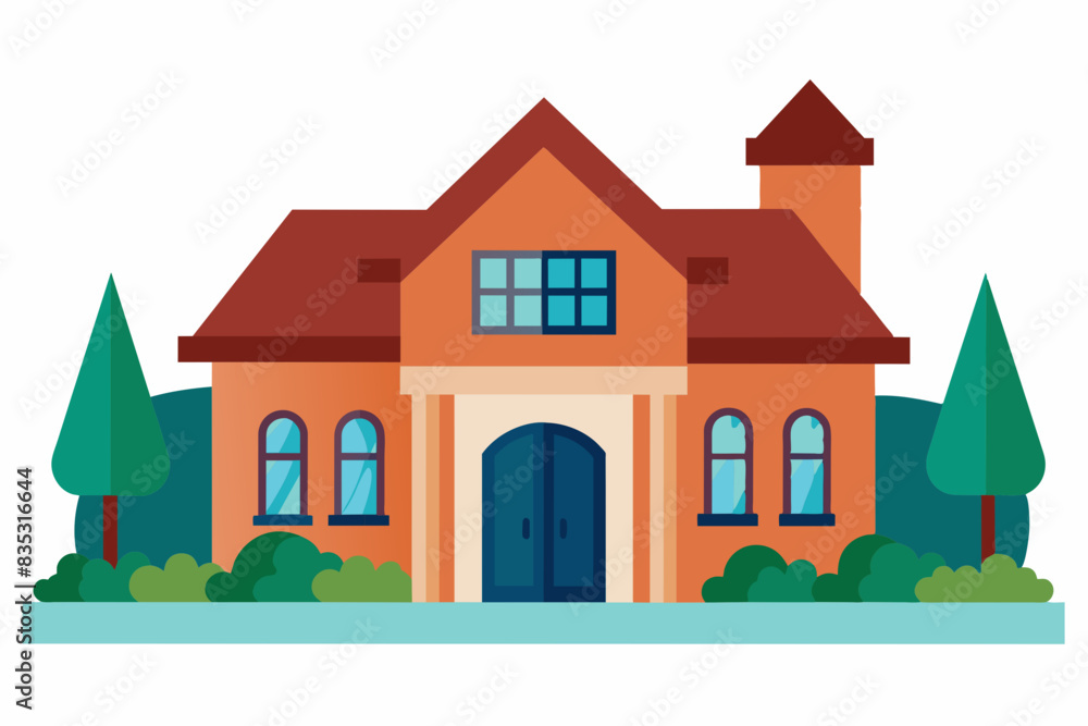 private house vector illustration 