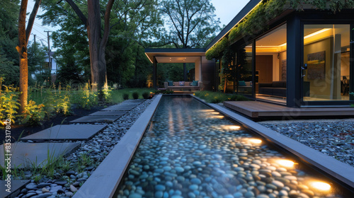 Modern LED lighting systems for outdoor backyards