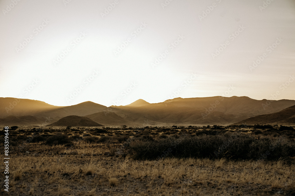 Fototapeta premium Sonnenaufgang in Namibia