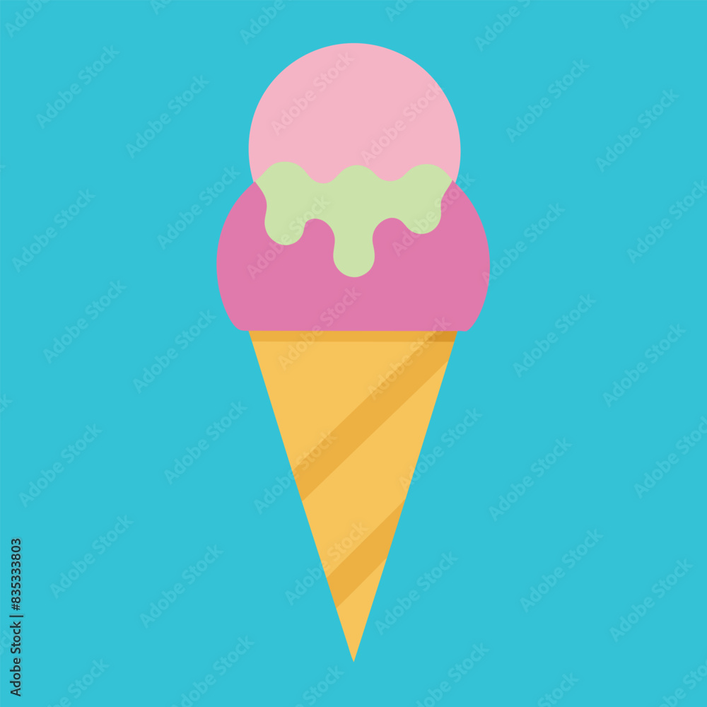 cone ice cream vector art illustration, a cone ice cream vector illustration cone ice cream vector art illustration, a cone ice cream vector illustration