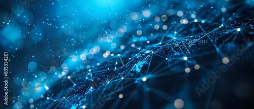 Modern Technology Concept: Digital technology, internet network connection, futuristic innovation technology