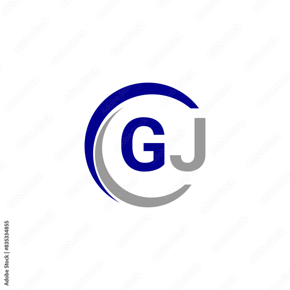 Alphabet letters Initials Monogram logo GJ, INITIAL Letter GJ logo design, template vector Alphabet letters Initials Monogram logo GJ, INITIAL Letter GJ logo design, template vector