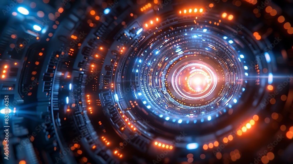 A digital collage of the Crypto Core, combining elements of real cryptographic hardware with abstract, spiraling digital sequences rendered in vibrant blue and white. A digital collage of the Crypto Core, combining elements of real cryptographic hardware with abstract, spiraling digital sequences rendered in vibrant blue and white.