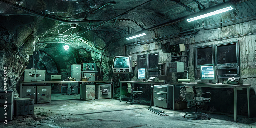 Underground Resistance Hideout: A hidden underground base for a group ...