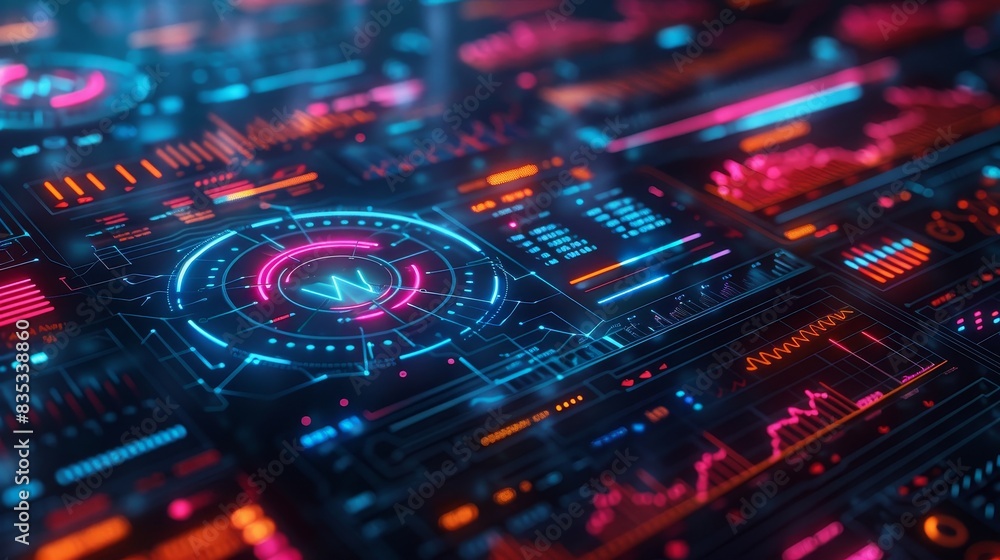 Modern Technology Concept : Data Analysis for Business and Finance Concept. Modern Technology Concept : Data Analysis for Business and Finance Concept.