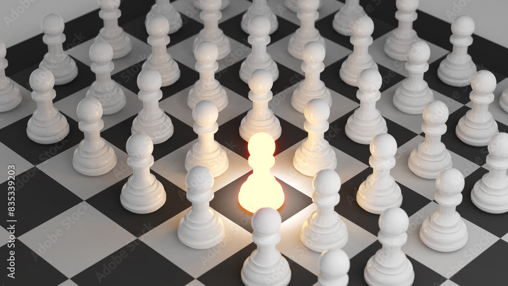 Searching for people who work for the company to stand out from the crowd, better than others, 3d rendering. Searching for people who work for the company to stand out from the crowd, better than others, 3d rendering.