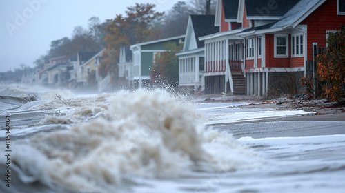 In North America, coastal communities brace for impact as a powerful hurricane barrels towards the shoreline