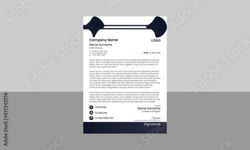 Modern business and corporate letterhead template.
Corporate Identity Template