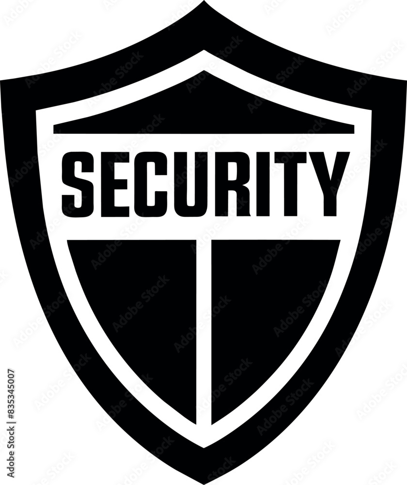 Security Shield logo vector art illustration, a Strong Sign security logo isolated white background Security Shield logo vector art illustration, a Strong Sign security logo isolated white background