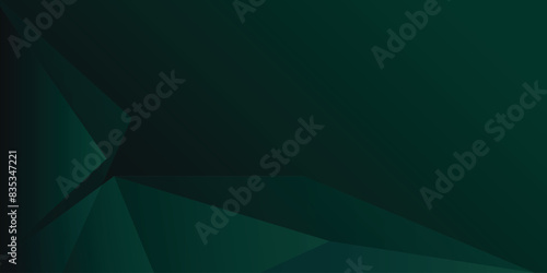 Luxury dark emerald green abstract background with geometric shapes multiply layer. Vector illustration