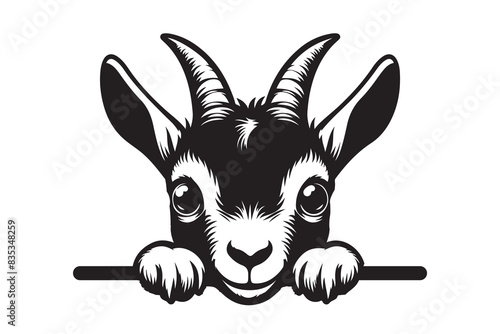 Peeking Goat Laser Cut File