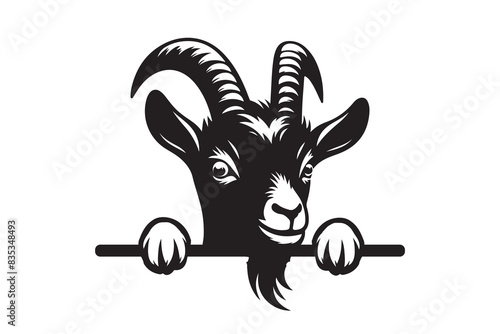 Peeking Goat Laser Cut File