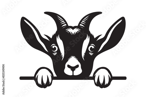 Peeking Goat Laser Cut File