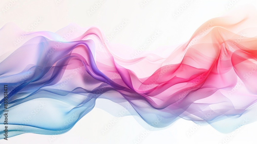 Abstract art of combining technology and wave, seamlessly integrating on white background Abstract art of combining technology and wave, seamlessly integrating on white background