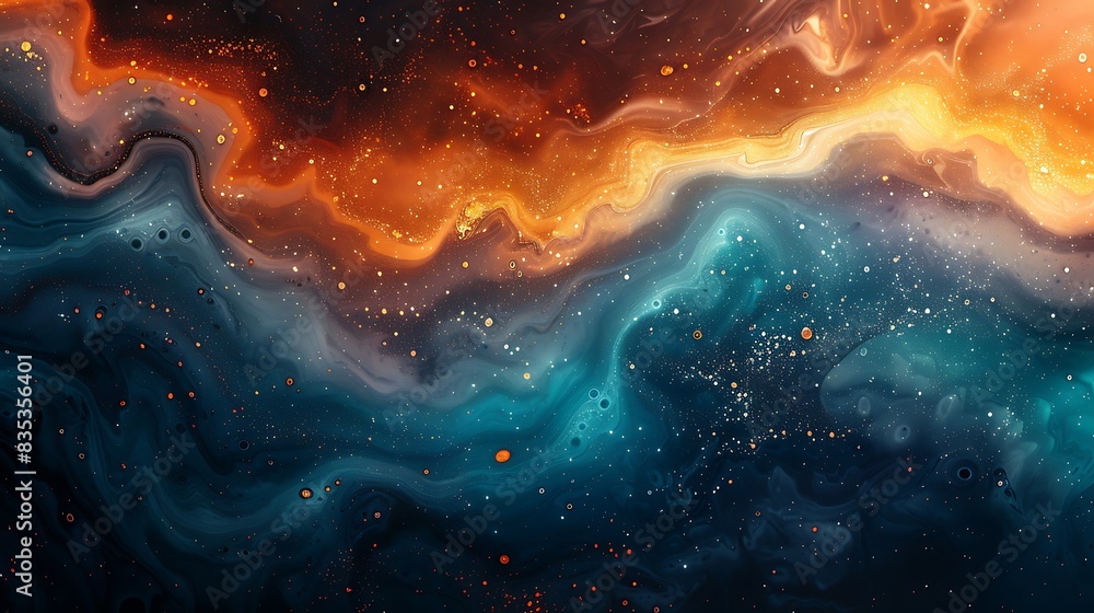 From fiery oranges to cool shades of teal, this abstract background is a celebration of color that fills the senses with wonder and delight, inviting exploration and discovery From fiery oranges to cool shades of teal, this abstract background is a celebration of color that fills the senses with wonder and delight, inviting exploration and discovery