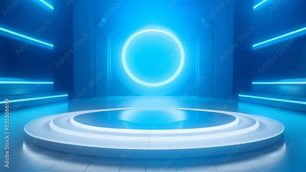 podium Futuristic showcase with platform for product displaying. Empty modern stage display. Seamless looping motion design. Video animation Ultra HD 4K 3840x2160
podium Futuristic showcase with platform for product displaying. Empty modern stage display. Seamless looping motion design. Video animation Ultra HD 4K 3840x2160