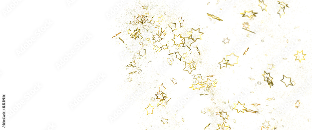 Plummeting Christmas Sparkles: Captivating 3D Illustration of Descending Holiday Star Glitters Plummeting Christmas Sparkles: Captivating 3D Illustration of Descending Holiday Star Glitters