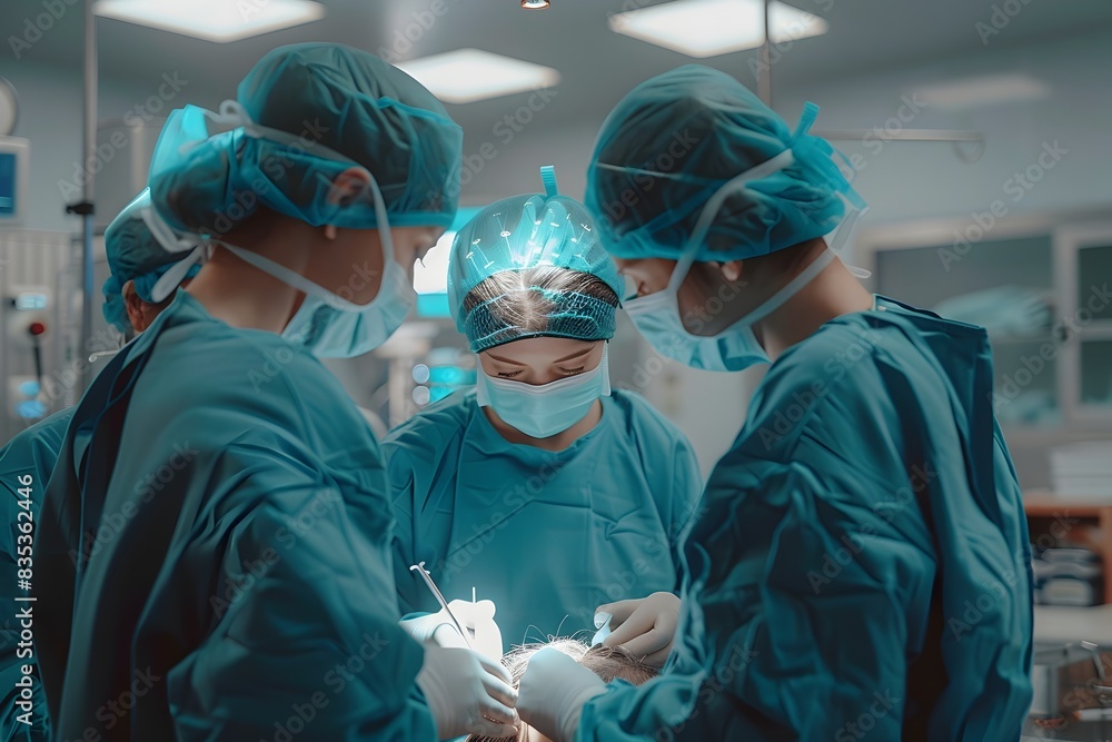 Precision Hair Transplant: A Team of Surgeons Demonstrating Expertise in Baldness Treatment Precision Hair Transplant: A Team of Surgeons Demonstrating Expertise in Baldness Treatment