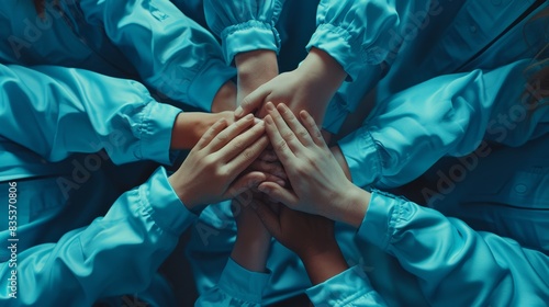 The United Hands in Blue photo