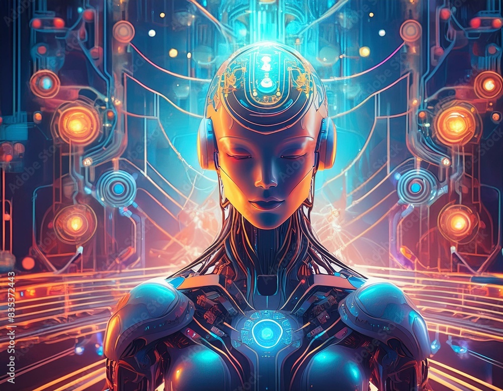 Artificial intelligence and future concept