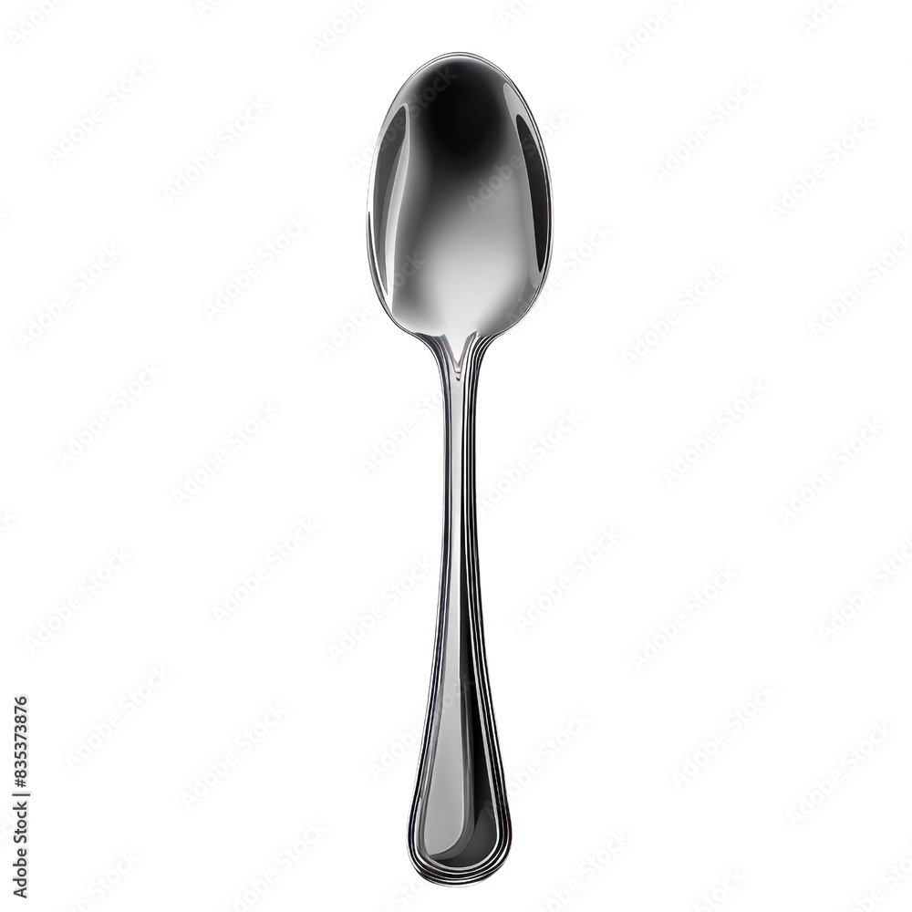 Elegant stainless steel spoon on white background. Perfect for kitchen, dining, and cutlery themed projects. High-quality stock image. transparent backgrounds Elegant stainless steel spoon on white background. Perfect for kitchen, dining, and cutlery themed projects. High-quality stock image. transparent backgrounds