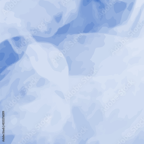 Watercolor background. Blue clouds of different densities. Vector illustration for creative design