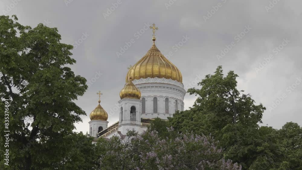 Orthodox Church of Christ the Savior In spring day on May in Moscow, Russia. Orthodox Church of Christ the Savior In spring day on May in Moscow, Russia.