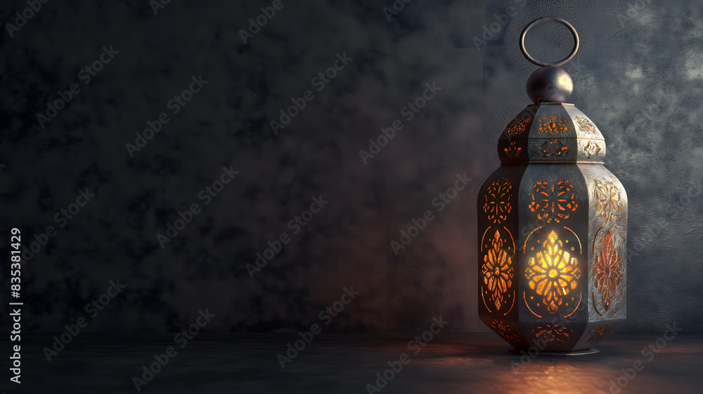 Illuminated Traditional Lantern on a Warm Glowing Background Illuminated Traditional Lantern on a Warm Glowing Background