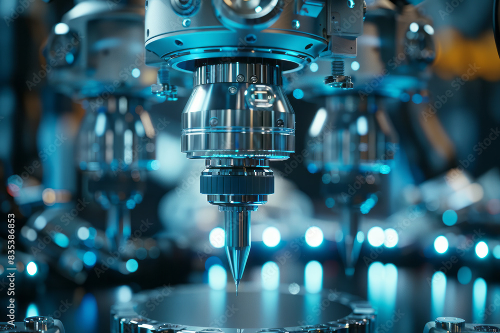 A close-up of advanced medical devices, such as robotic surgery tools in use, A close-up of advanced medical devices, such as robotic surgery tools in use,