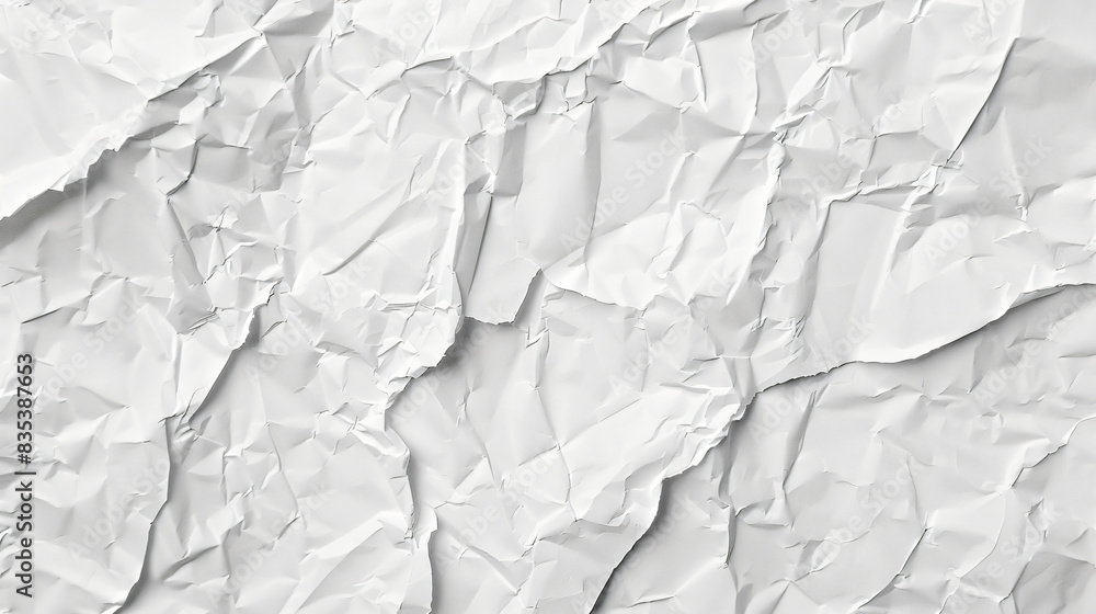Fototapeta premium Ideal for creative backgrounds: high-resolution crumpled paper texture image