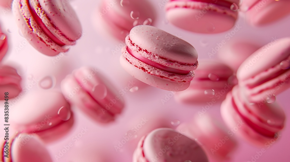 Fototapeta premium macaroon, macaron, sugar, cake, candy, color, cookie, pink, background, dessert, sweet, pastel, french, abstract, assorted, cream, almond, bakery, blue, colorful, confectionery, creative, tasty, close