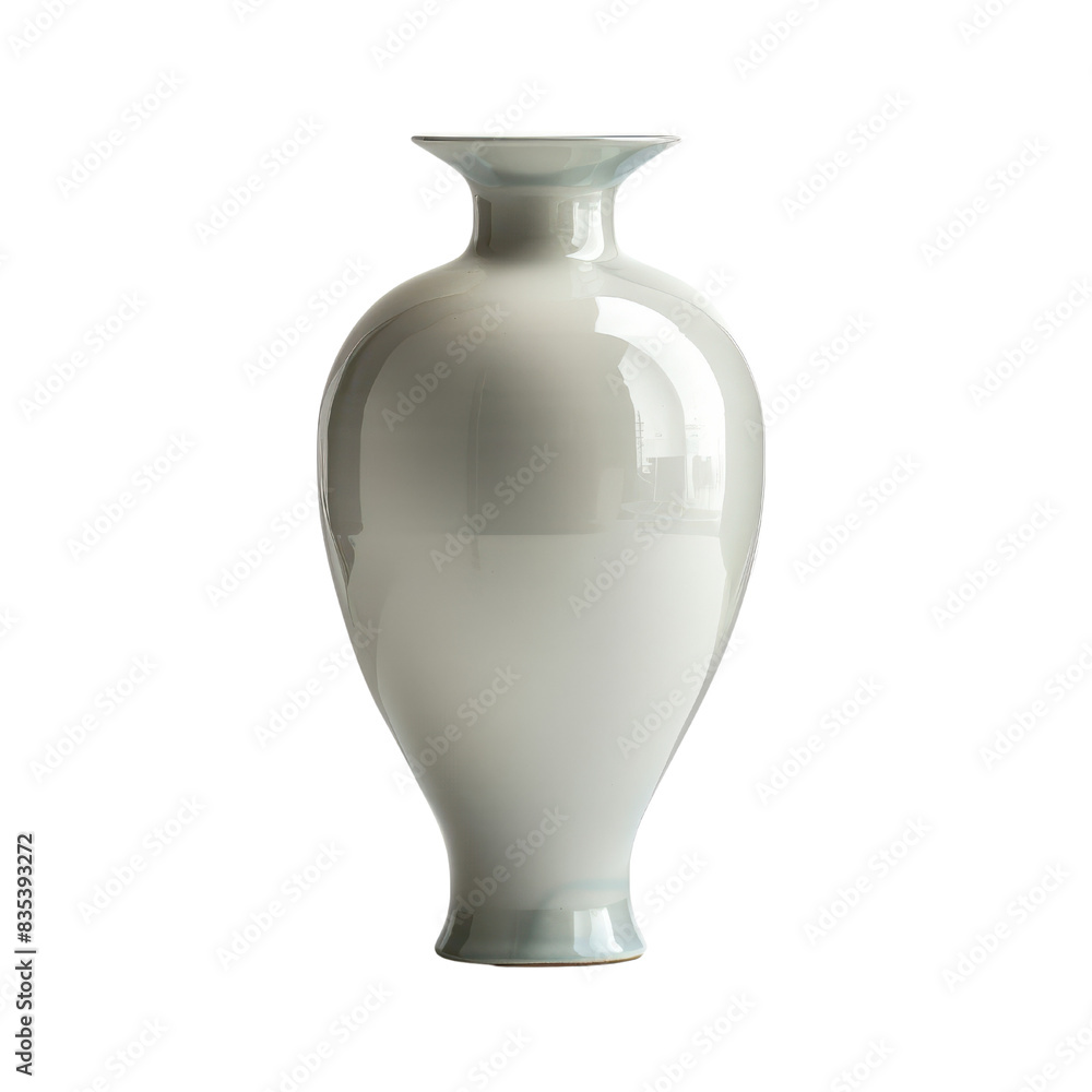 Elegant white ceramic vase with a classic design, isolated on a black background. Perfect for home decor or floral arrangements. Elegant white ceramic vase with a classic design, isolated on a black background. Perfect for home decor or floral arrangements.