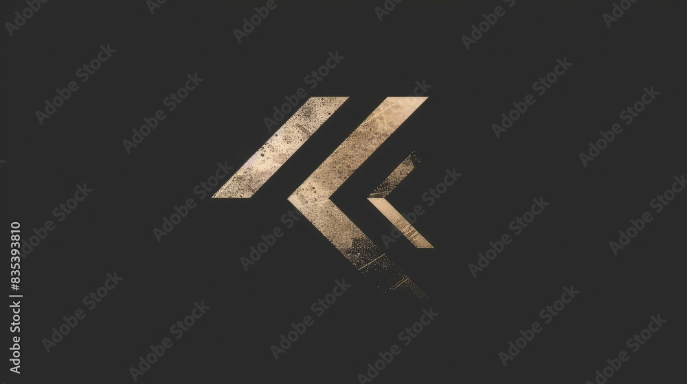 Inward Facing Arrow Initial Letter Logo Design Inward Facing Arrow Initial Letter Logo Design